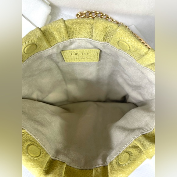 Elleme Vague Pleated Snakeskin Embossed Leather SHLDR Bag.Missing Original Strap - Picture 10 of 15